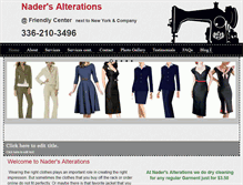 Tablet Screenshot of naderalterations.com